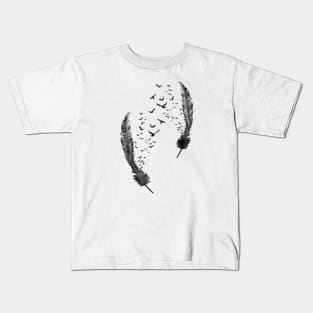 Birds feather Kids T-Shirt